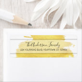 Rücksendeadresse der Aufkleber mit Pinselpinselpin (Insitu)