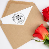 Rücksendeadresse der benutzerdefinierten Familie m Gummistempel