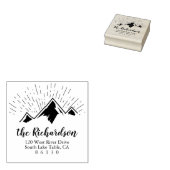 Rücksendeadresse der Bergskizze Gummistempel (Stempel)