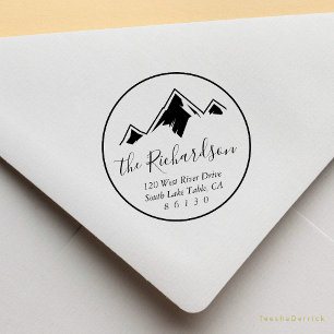 Rücksendeadresse der Bergskizze Gummistempel