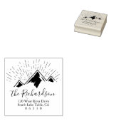 Rücksendeadresse der Bergskizze Gummistempel (Stempel)