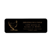 Rücksendeadresse der Bio Hühnerfarm (Vorne)