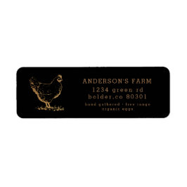 Rücksendeadresse der Bio Hühnerfarm