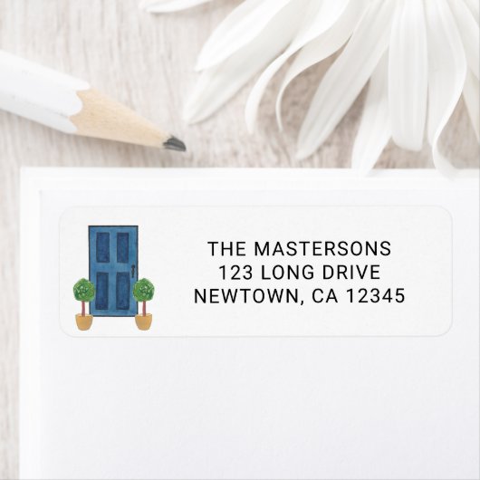 Rücksendeadresse der blauen Tür (Insitu)