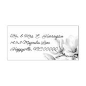 Rücksendeadresse der Blume SüdMagnoliens Permastempel (Design)