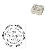 Rücksendeadresse der Botanischen Kranken Gummistempel (Stempel)