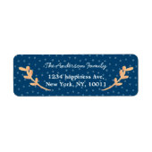 Rücksendeadresse der botanischen Orangenblätter (Vorne)