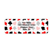 Rücksendeadresse der Card Anzugs (Vorne)