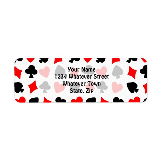 Rücksendeadresse der Card Anzugs (Vorne)