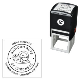 Rücksendeadresse der Circle Logos Selbstfarbige Br Permastempel