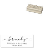 Rücksendeadresse der einfachen Kalligrafie Gummistempel (Stempel)