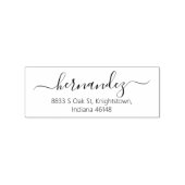Rücksendeadresse der einfachen Kalligrafie Gummistempel (Prägung)