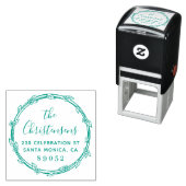 Rücksendeadresse der handgezeichnet botanischen Gr Permastempel (Beispiel)