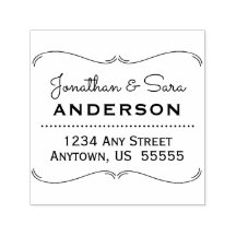 Rücksendeadresse der Handgezogenen Rahmen