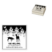 Rücksendeadresse der Hirschgewächse Gummistempel (Stempel)