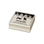 Rücksendeadresse der Hirschgewächse Gummistempel (Stempel)