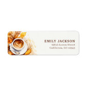 Rücksendeadresse der Hochzeit im Herbst Black Burn (Vorne)