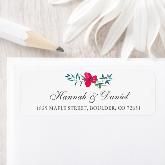 Rücksendeadresse der hübschen Blume (Insitu)