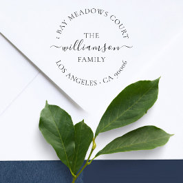 Rücksendeadresse der klassischen Extravaganten Skr Permastempel