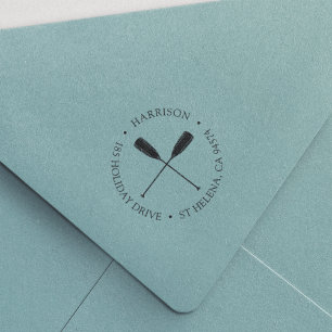 Rücksendeadresse der klassischen Nautic Oars Permastempel