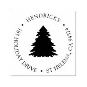 Rücksendeadresse der klassischen Winterpine Permastempel (Design)