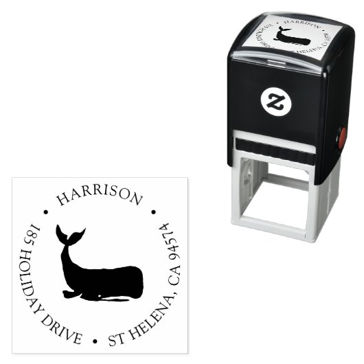 Rücksendeadresse der Küstenwale Permastempel (Beispiel)