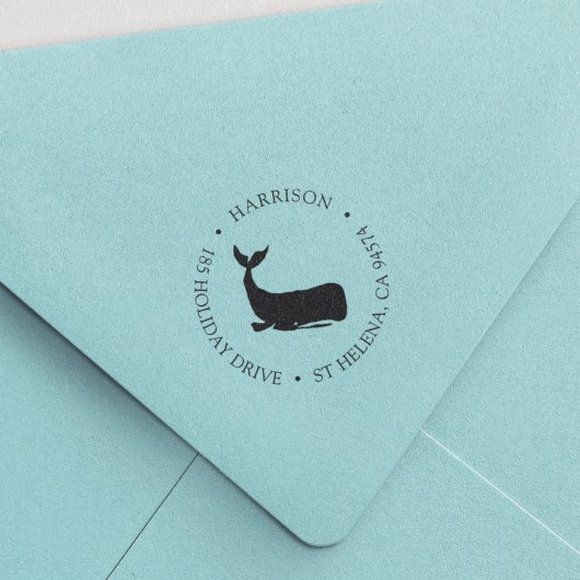 Rücksendeadresse der Küstenwale Permastempel