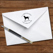 Rücksendeadresse der Labrador Kontur Permastempel