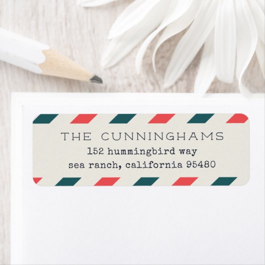 Rücksendeadresse der Luftpost (Insitu)