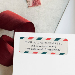 Rücksendeadresse der Luftpost