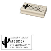 Rücksendeadresse der modernen Kaktus und Names Typ Gummistempel (Stempel)