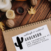 Rücksendeadresse der modernen Kaktus und Names Typ Permastempel