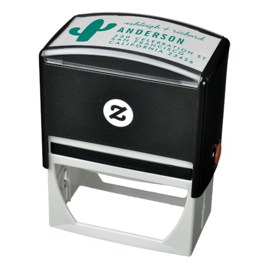 Rücksendeadresse der modernen Kaktus und Names Typ Permastempel (Produkt)