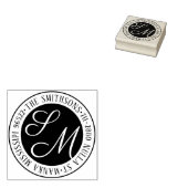 Rücksendeadresse der modernen klassischen Familien Gummistempel (Stempel)