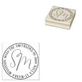 Rücksendeadresse der modernen klassischen Familien Gummistempel (Stempel)