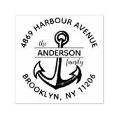 Rücksendeadresse der personalisierten Ankerfamilie Permastempel (Design)