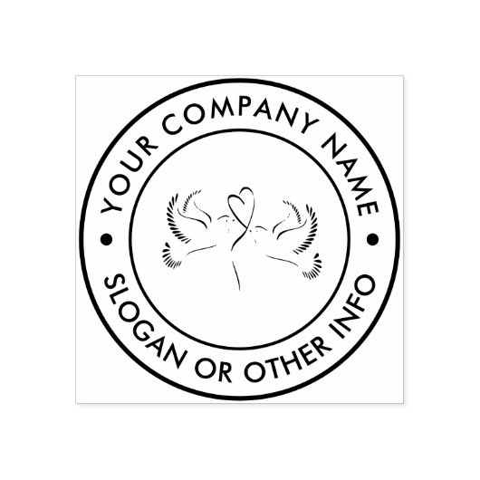 Rücksendeadresse der personalisierten Friedenstaub Gummistempel (Prägung)