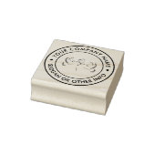 Rücksendeadresse der personalisierten Friedenstaub Gummistempel (Stempel)