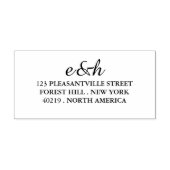 Rücksendeadresse der personalisierten Initialen Permastempel (Design)