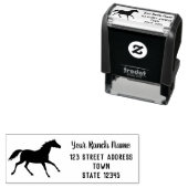 Rücksendeadresse der Pferderasse Permastempel (Beispiel)