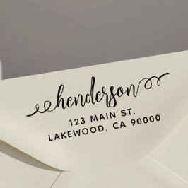 Rücksendeadresse der Pinselkalligraphie Selbstfärb Permastempel