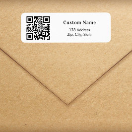 Rücksendeadresse der QR-Markenbezeichnungen