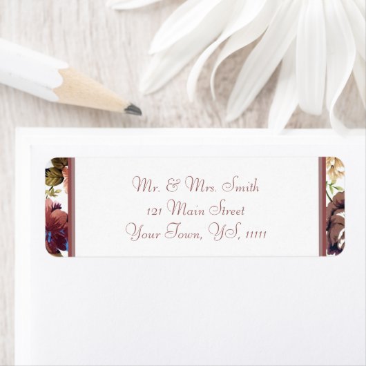 Rücksendeadresse der Rose (Insitu)