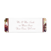 Rücksendeadresse der Rose (Vorne)