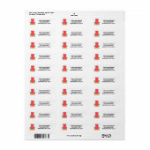 Rücksendeadresse der roten Tür (Vorne)