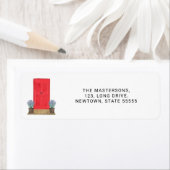 Rücksendeadresse der roten Vordertür (Insitu)