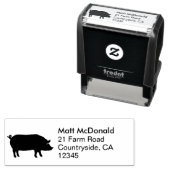 Rücksendeadresse der Schweinezucht Permastempel (Beispiel)