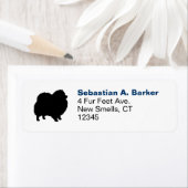 Rücksendeadresse der Silhouette für Schwarzen Spit (Insitu)