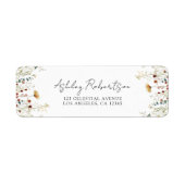 Rücksendeadresse der Sommerfeld-Wildblume (Vorne)