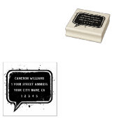 Rücksendeadresse der Sprechblase Gummistempel (Stempel)